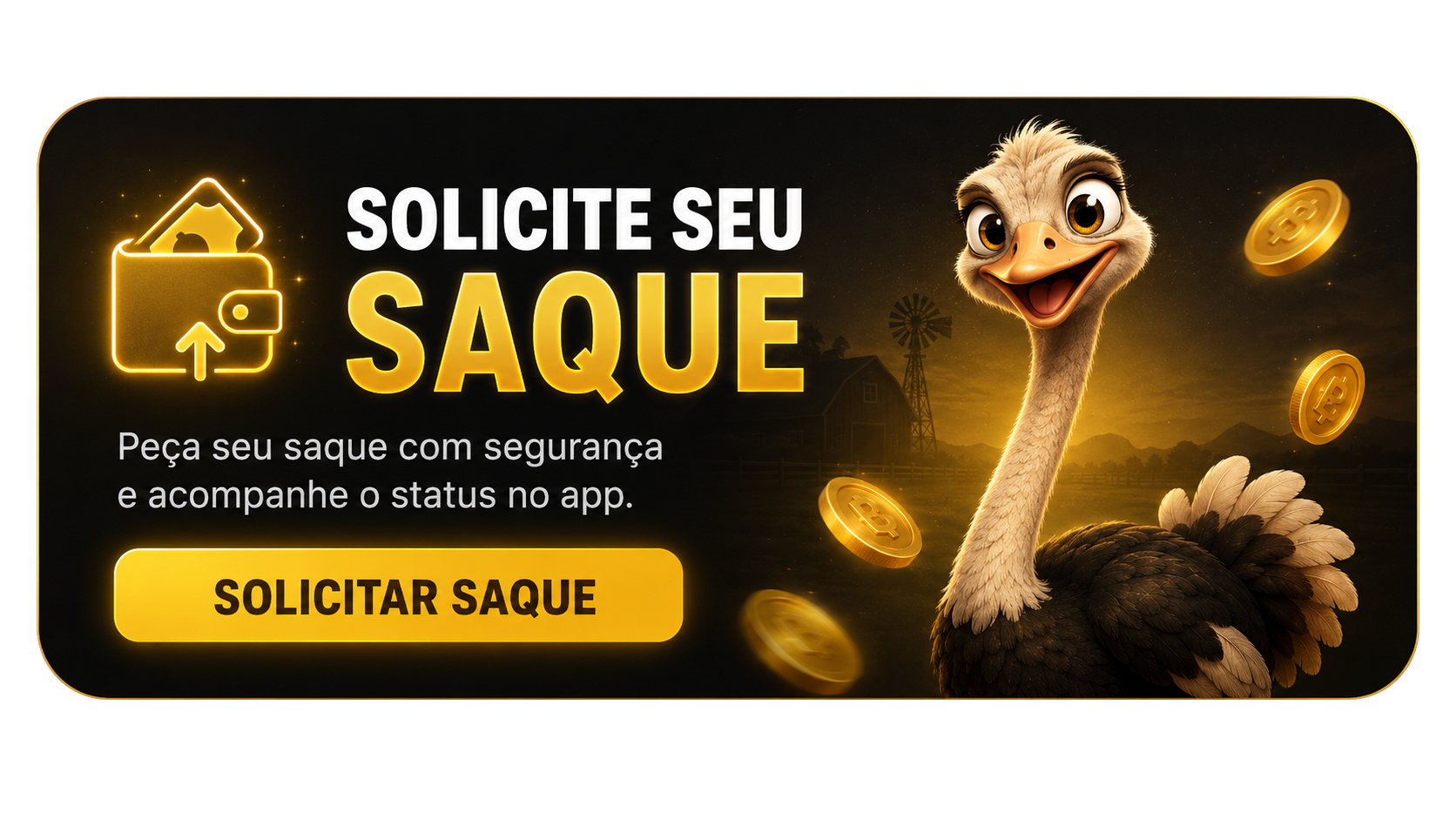 Solicite seu saque com segurança